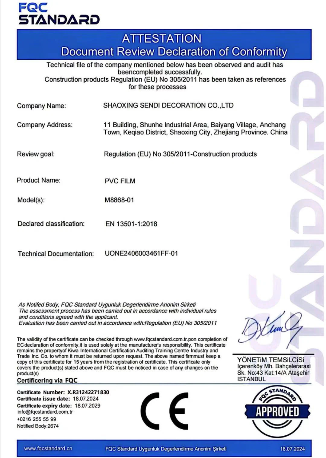 Our Certificate1 Our Certificate1